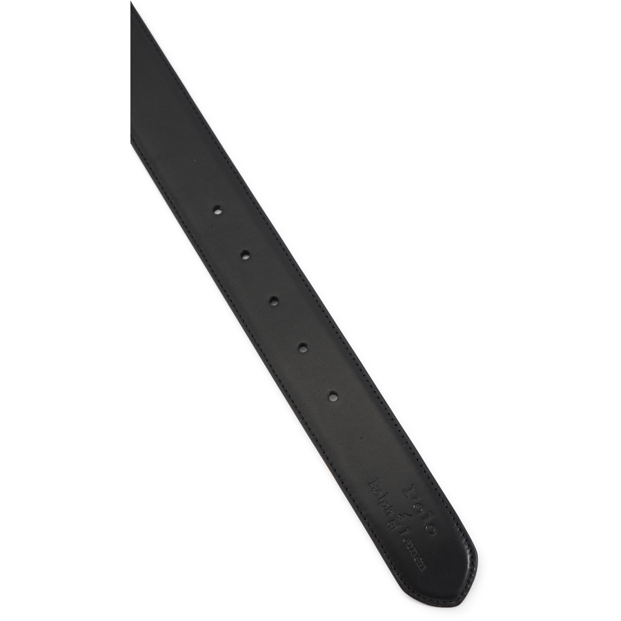 Leather Belt & Card Case Gift Set Black
