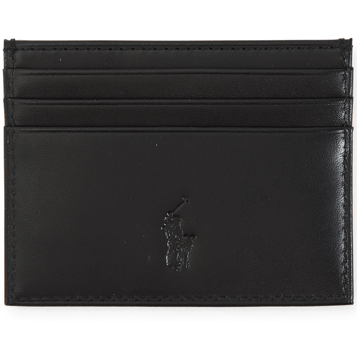 Leather Belt & Card Case Gift Set Black