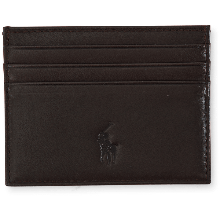 Leather Belt & Card Case Gift Set Brown