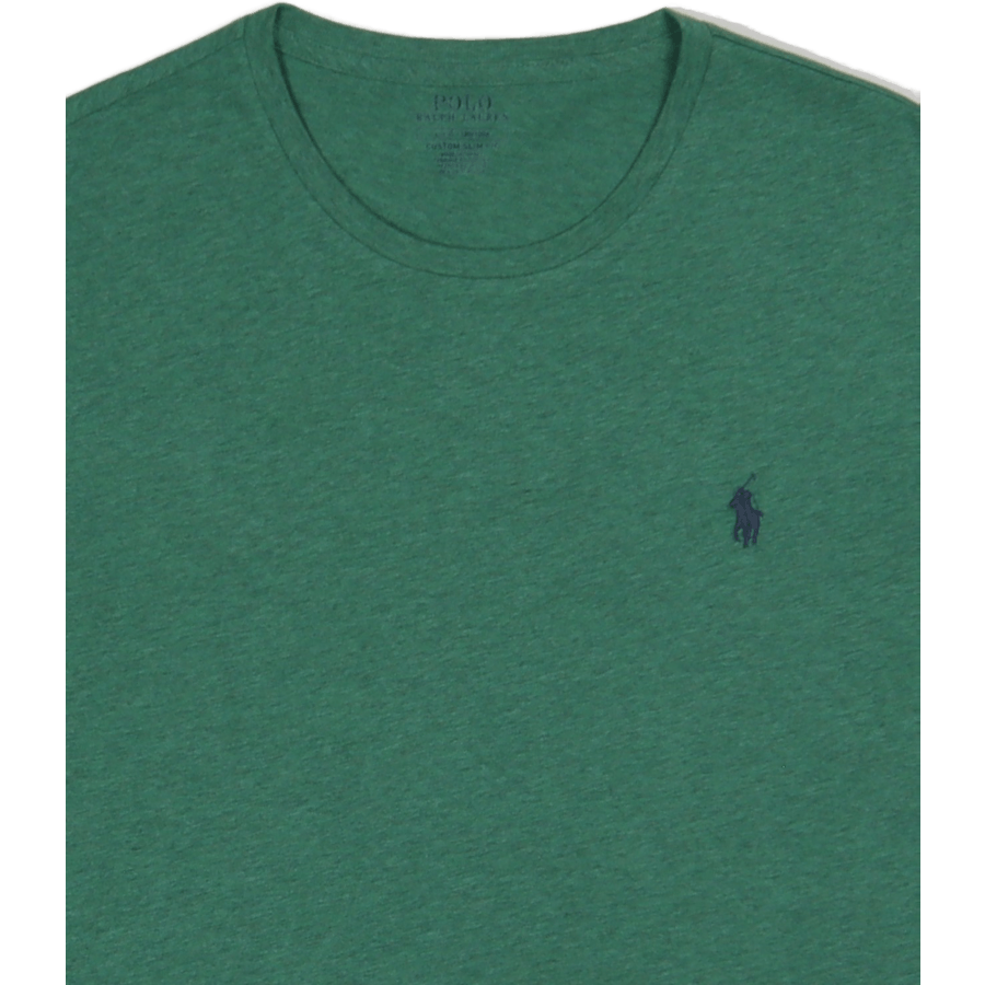 Benutzerdefinierte Slim Fit Jersey Rundhalsausschnitt T-Shirt Potomac Grün Heather/C7940