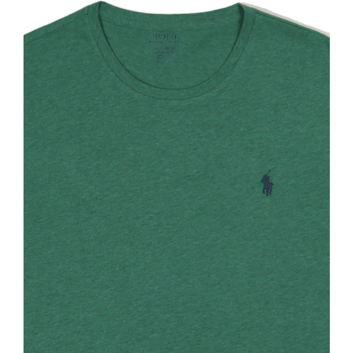 Benutzerdefinierte Slim Fit Jersey Rundhalsausschnitt T-Shirt Potomac Grün Heather/C7940