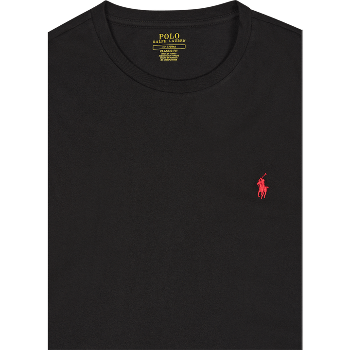 Classic Fit Jersey Long-Sleeve T-Shirt Polo Black