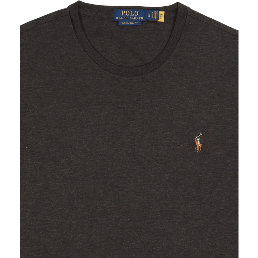 Custom Slim Fit Soft Cotton T-Shirt Dark Charcoal Heather