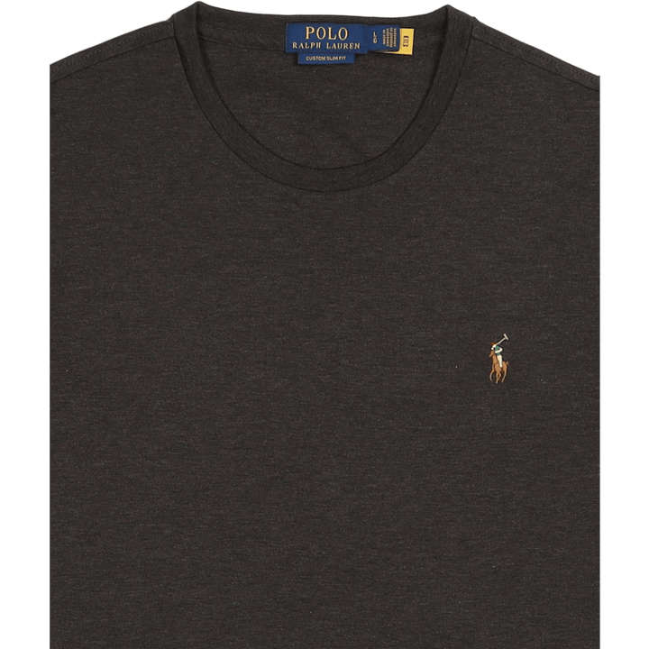 Custom Slim Fit Soft Cotton T-Shirt Dark Charcoal Heather