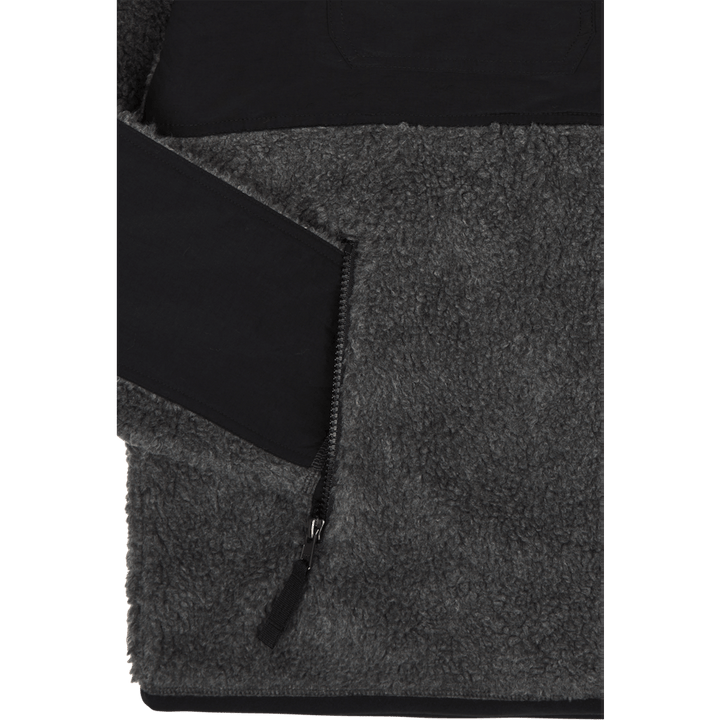 Wind-Blocking Hybrid Jacket Barclay Heather/Polo Black