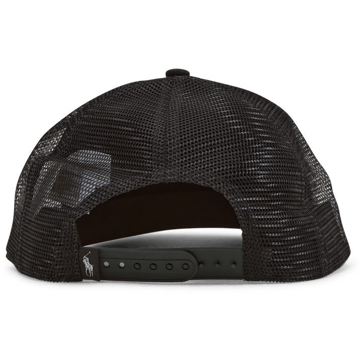 Twill Trucker Cap Polo Black