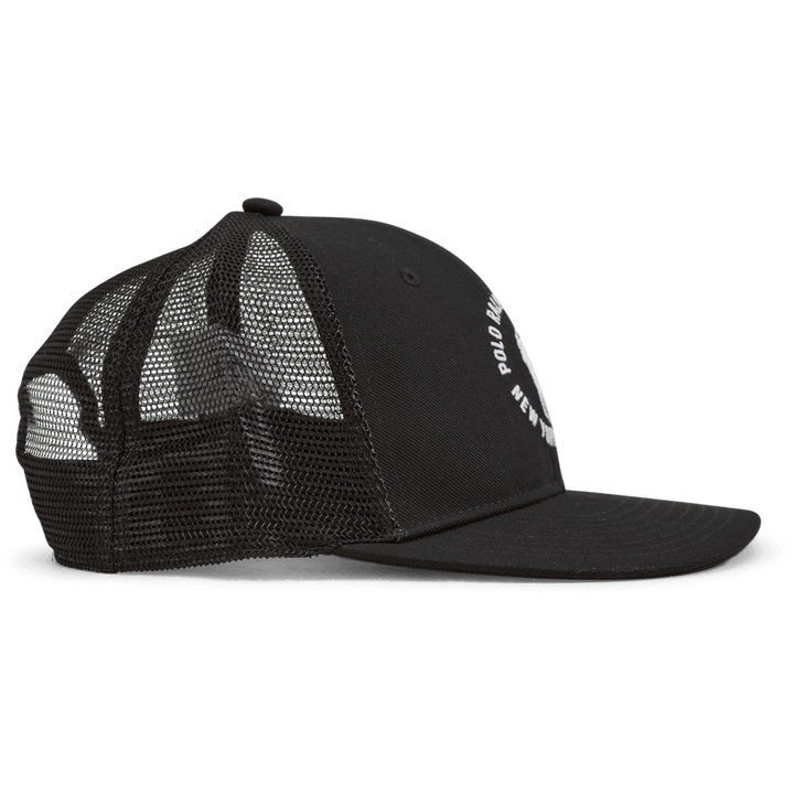 Twill Trucker Cap Polo Black