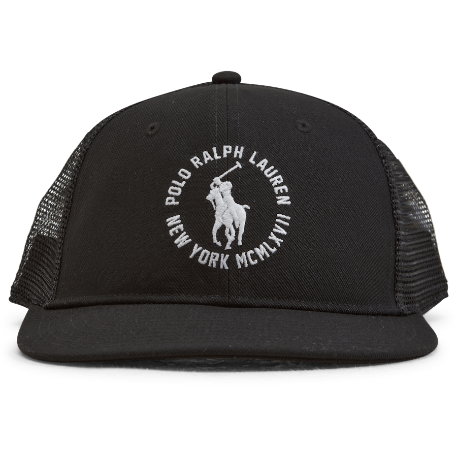 Twill Trucker Cap Polo Black