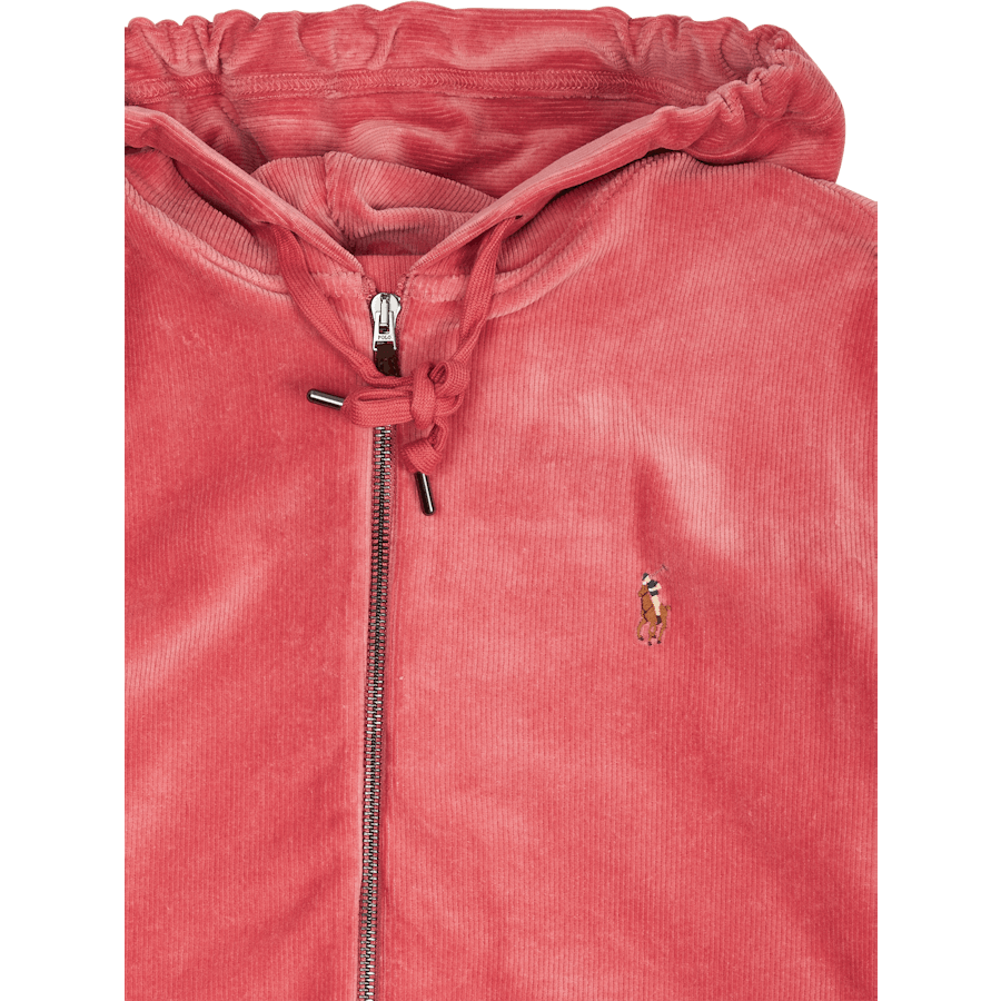 Knit Corduroy Full-Zip Hoodie Adirondack Berry