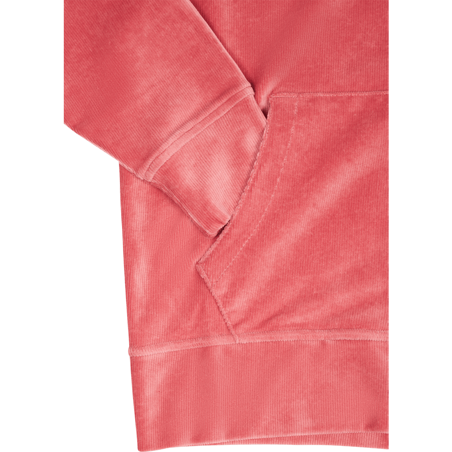 Knit Corduroy Full-Zip Hoodie Adirondack Berry