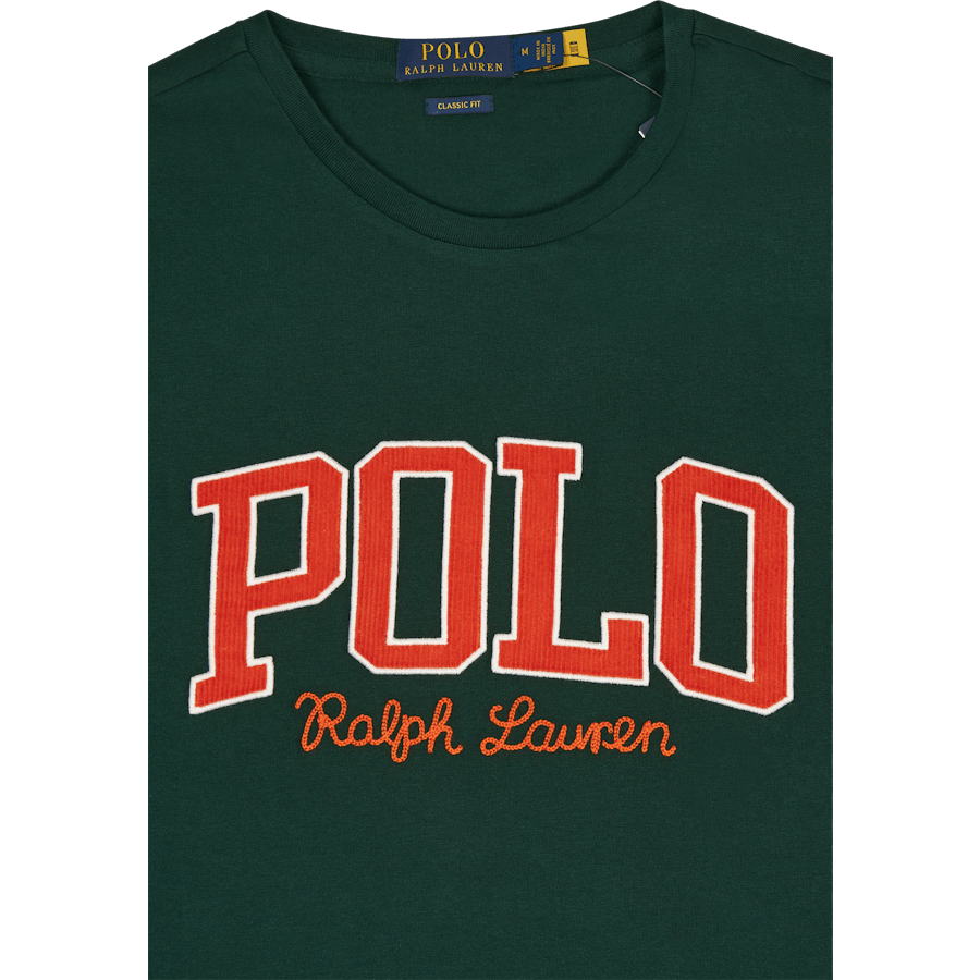 Klassisch geschnittenes Logo Jersey T-Shirt College Grün