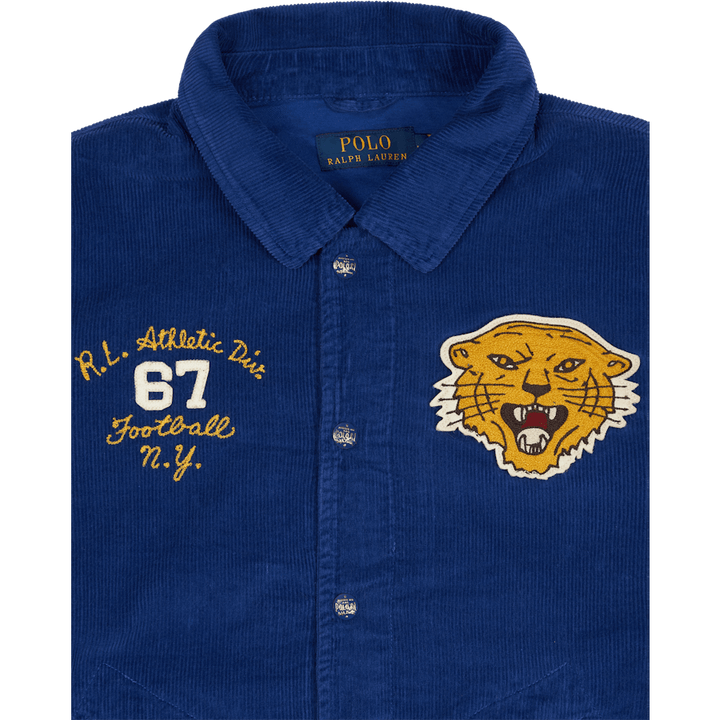 Corduroy Varsity-Inspired Jacket  Heritage Royal