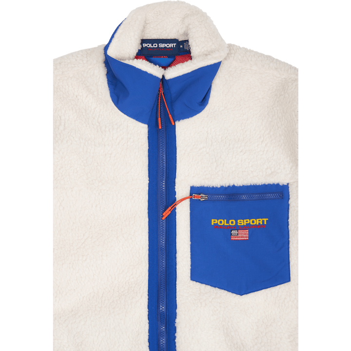 Polo Sport Pile Fleece Sweatshirt Clubhouse Cream/Sapphire Star