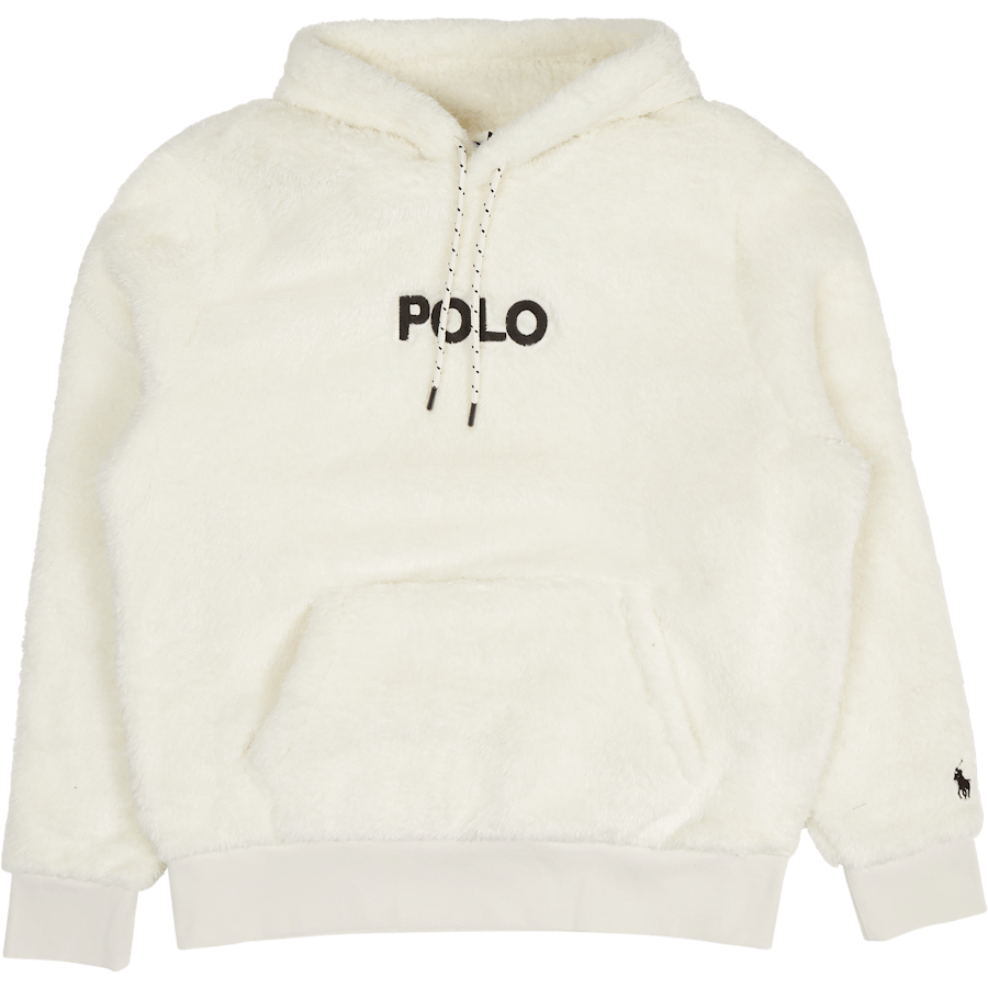 Logo-Embroidered Pile Fleece Hoodie Clubhouse Cream