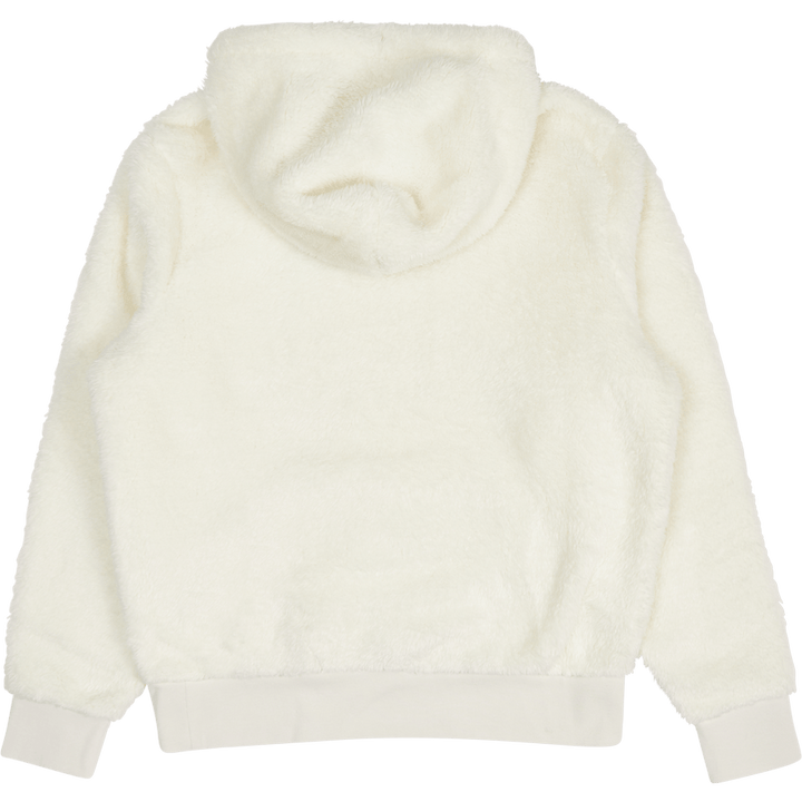 Logo-Embroidered Pile Fleece Hoodie Clubhouse Cream