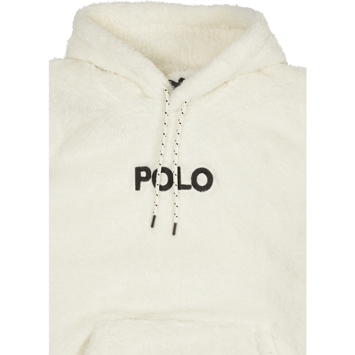 Logo-Embroidered Pile Fleece Hoodie Clubhouse Cream