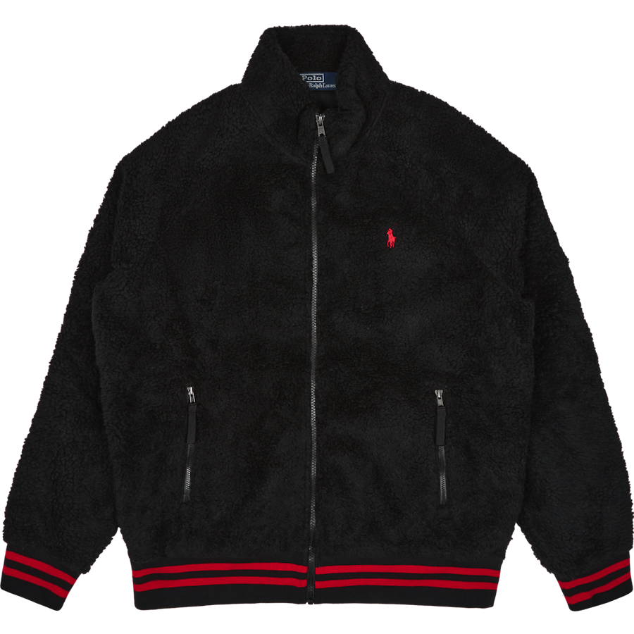 Lsfzjacketm3-long Sleeve-sweat Polo Black