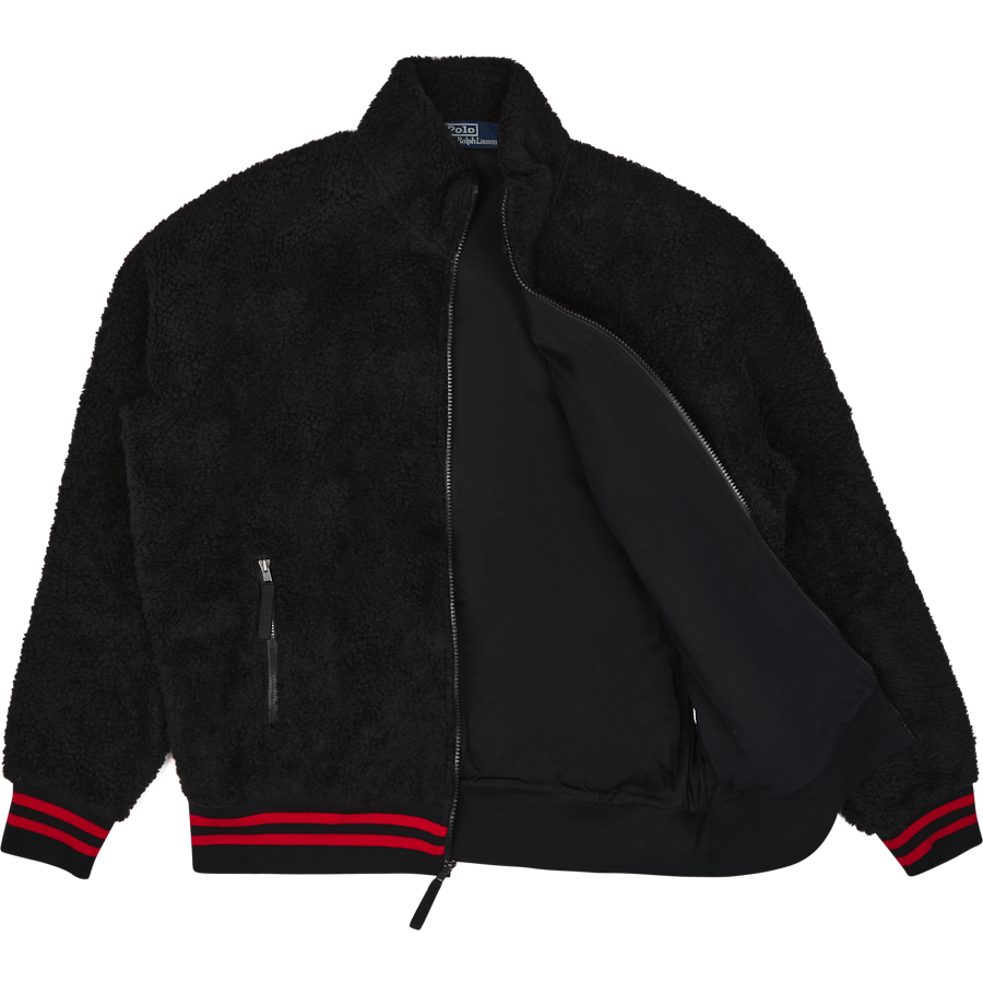 Lsfzjacketm3-long Sleeve-sweat Polo Black