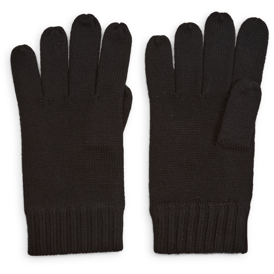 Signature Pony Wool Gloves Polo Black