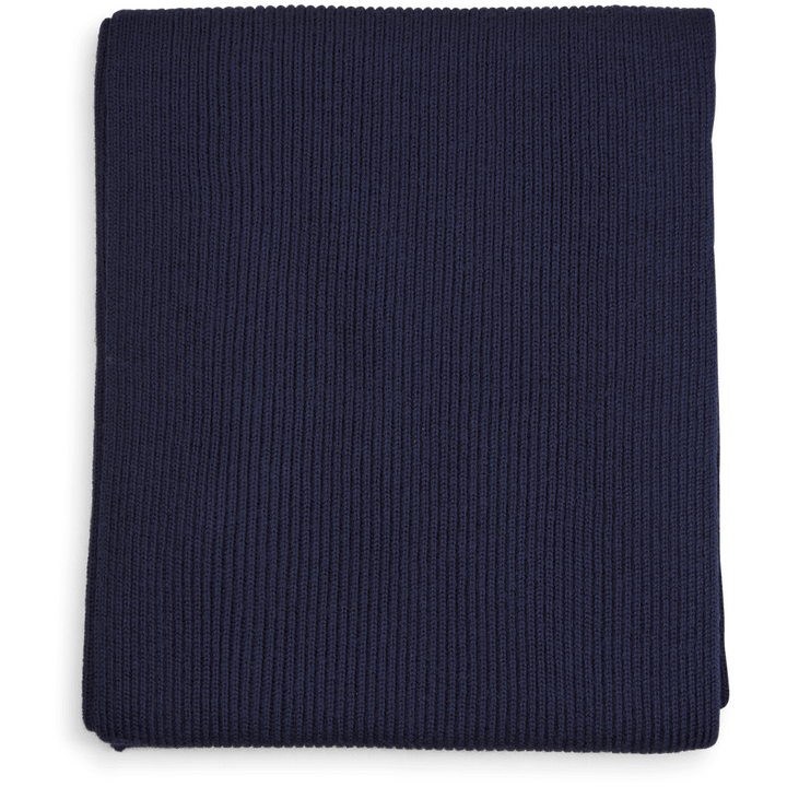 Signature Pony Wool Scarf Hunter Navy