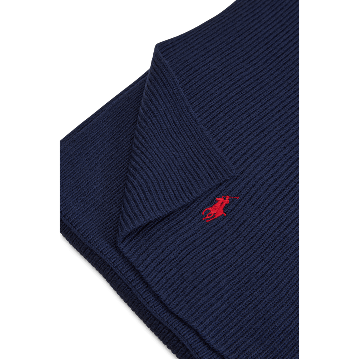 Signature Pony Wool Scarf Hunter Navy