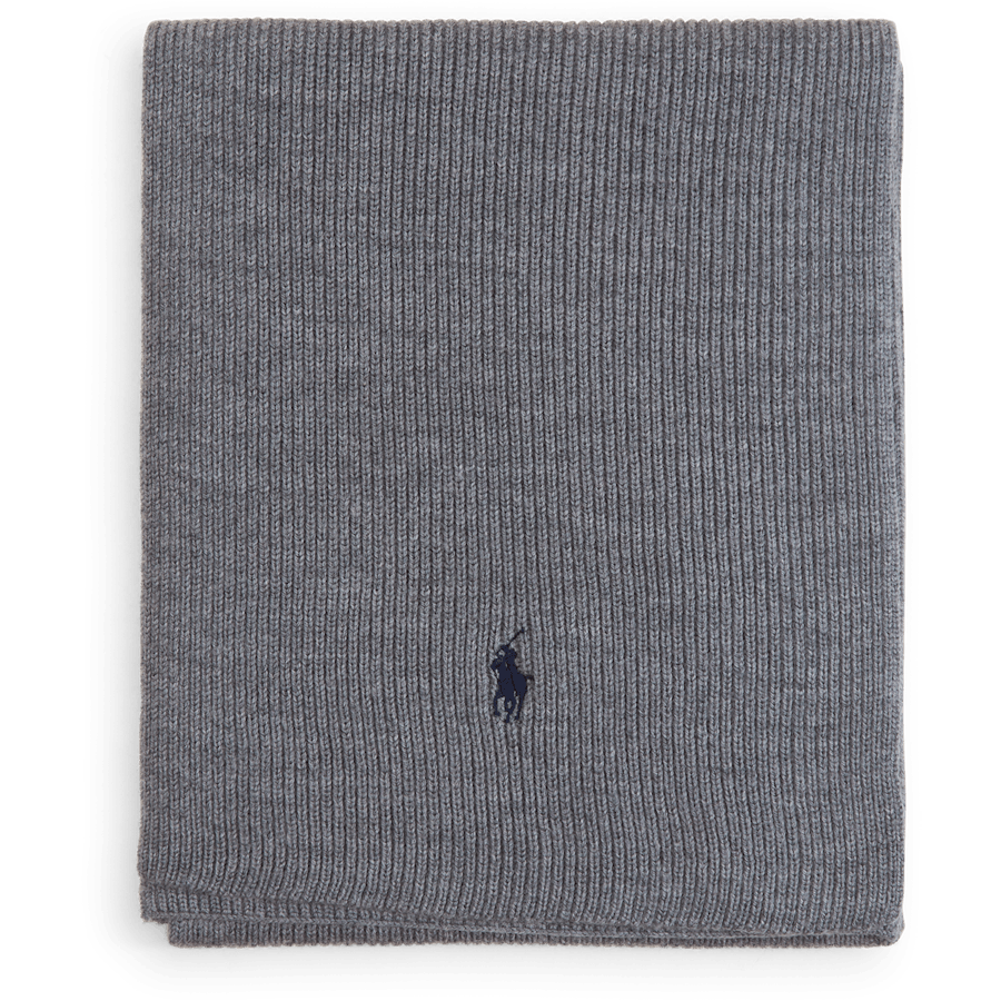 Signature Pony Wool Scarf Fawn Grey Heather