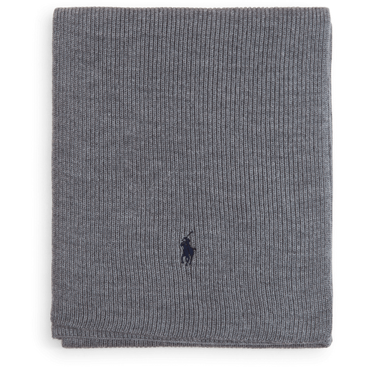 Signature Pony Wool Scarf Fawn Grey Heather