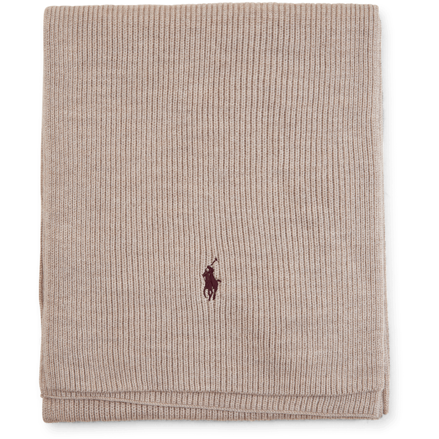 Signature Pony Wool Scarf Oatmeal Heather