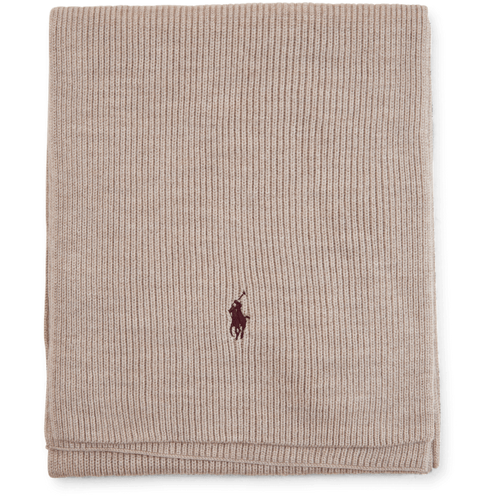 Signature Pony Wool Scarf Oatmeal Heather