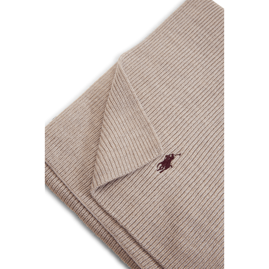 Signature Pony Wool Scarf Oatmeal Heather