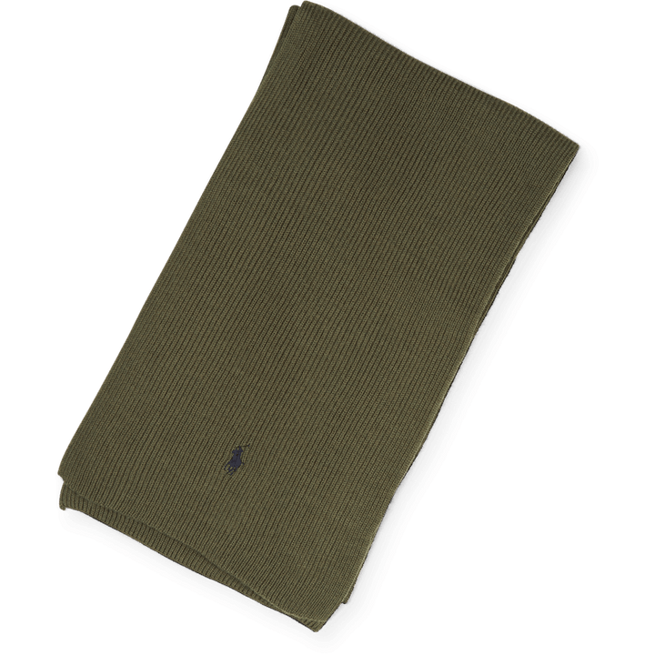 Signature Pony Wool Scarf Army Olive Heather