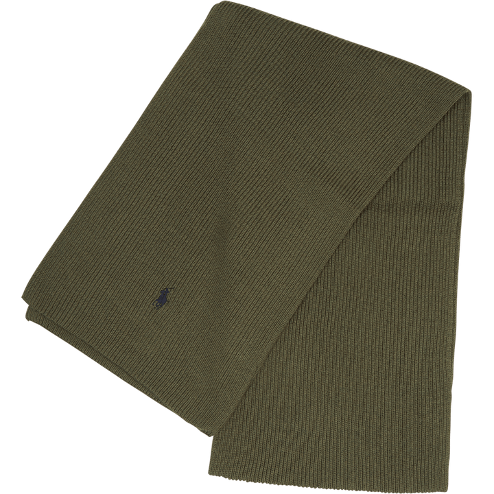 Signature Pony Wool Scarf Army Olive Heather