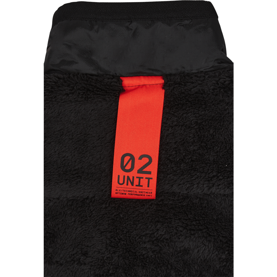 Pile Fleece Jacka Polo Svart