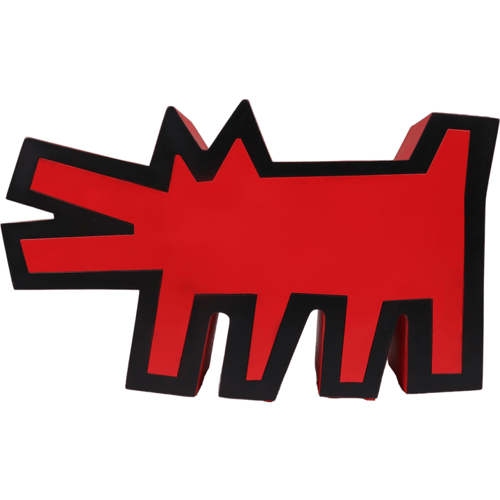Kläffender Hund Statue Original Ve Rot