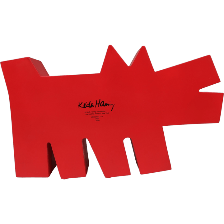 Kläffender Hund Statue Original Ve Rot