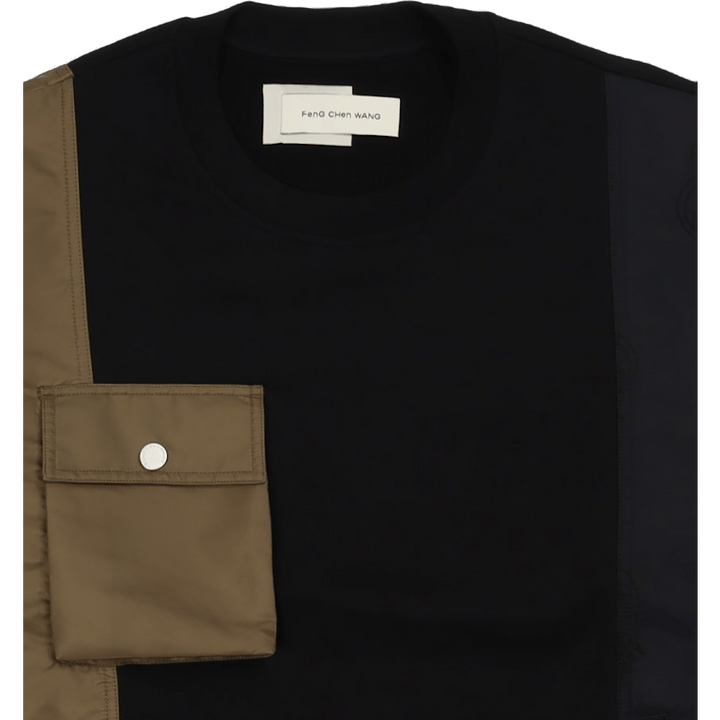 Phoenix Embroidery Sweatshirt Black/kahki