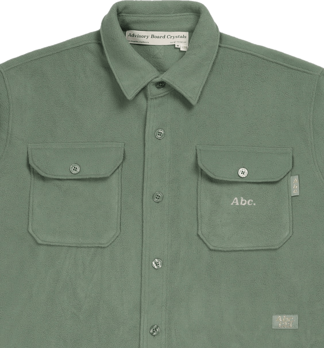 Abc. 123. Chemise polaire vert aventurine