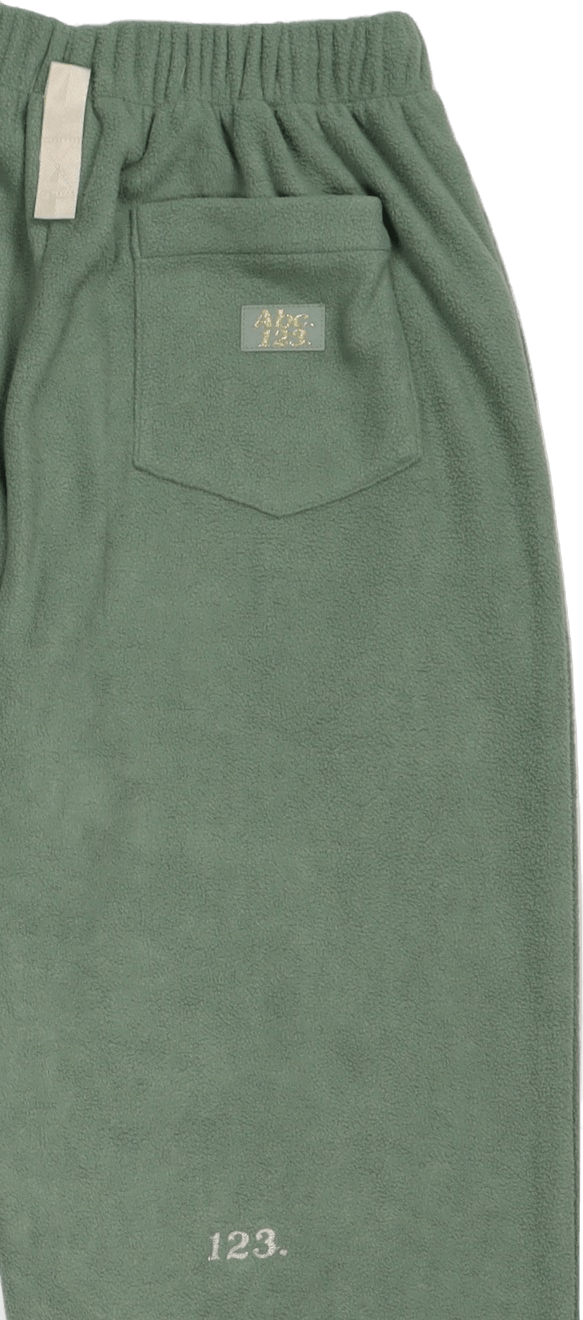 Abc. 123. Polar Fleece Sweatpa Aventurine Green