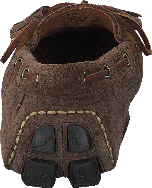 Anders Tasseled Suede Driver Chocolate Brown