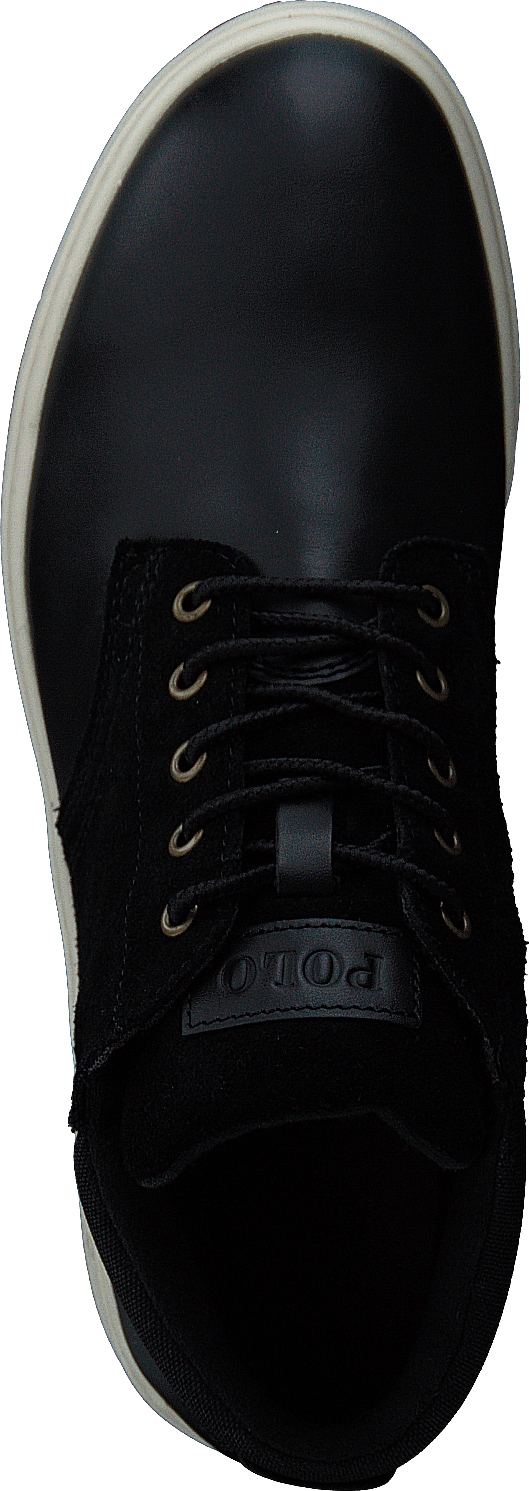 Waterproof Leather-Suede Sneaker Boot Black