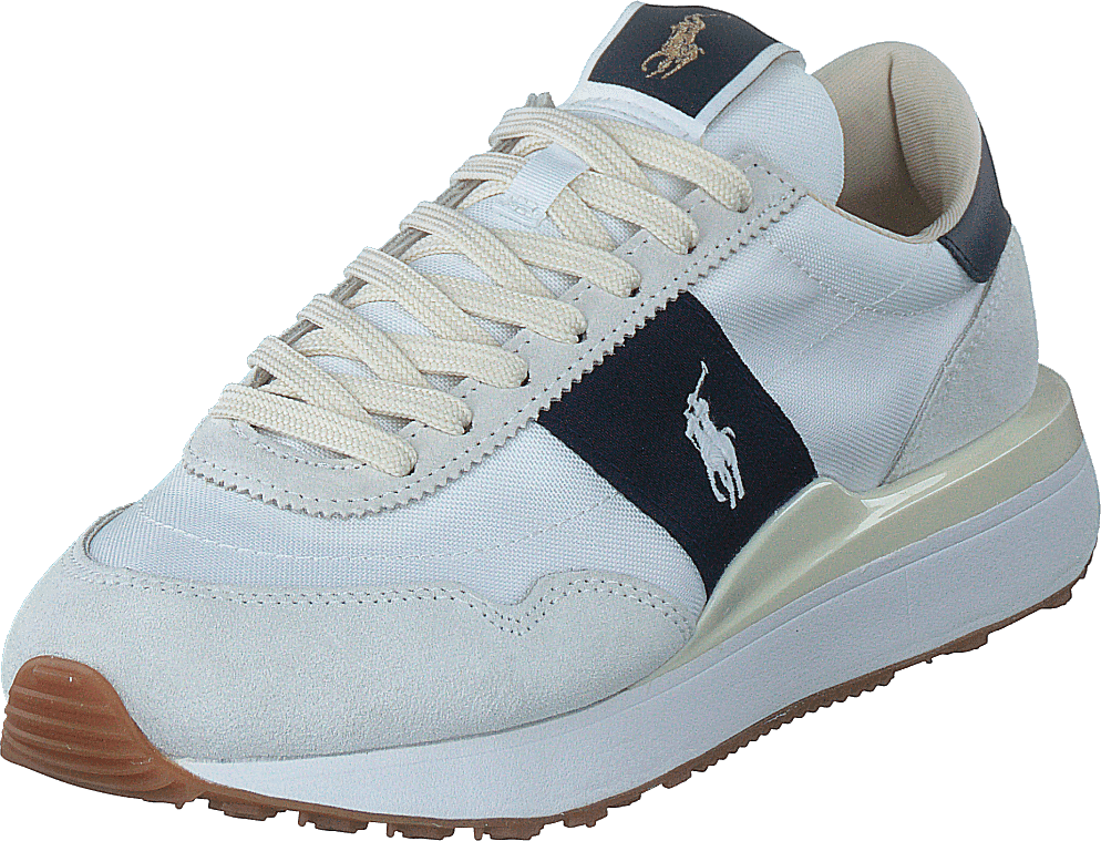 Train 89 Suede & Oxford Sneaker White/Hunter Navy