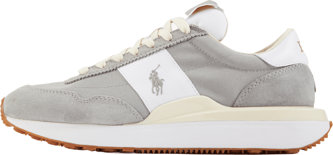Train 89 Suede & Oxford Sneaker Soft Grey/White