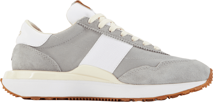 Train 89 Suede & Oxford Sneaker Soft Grey/White