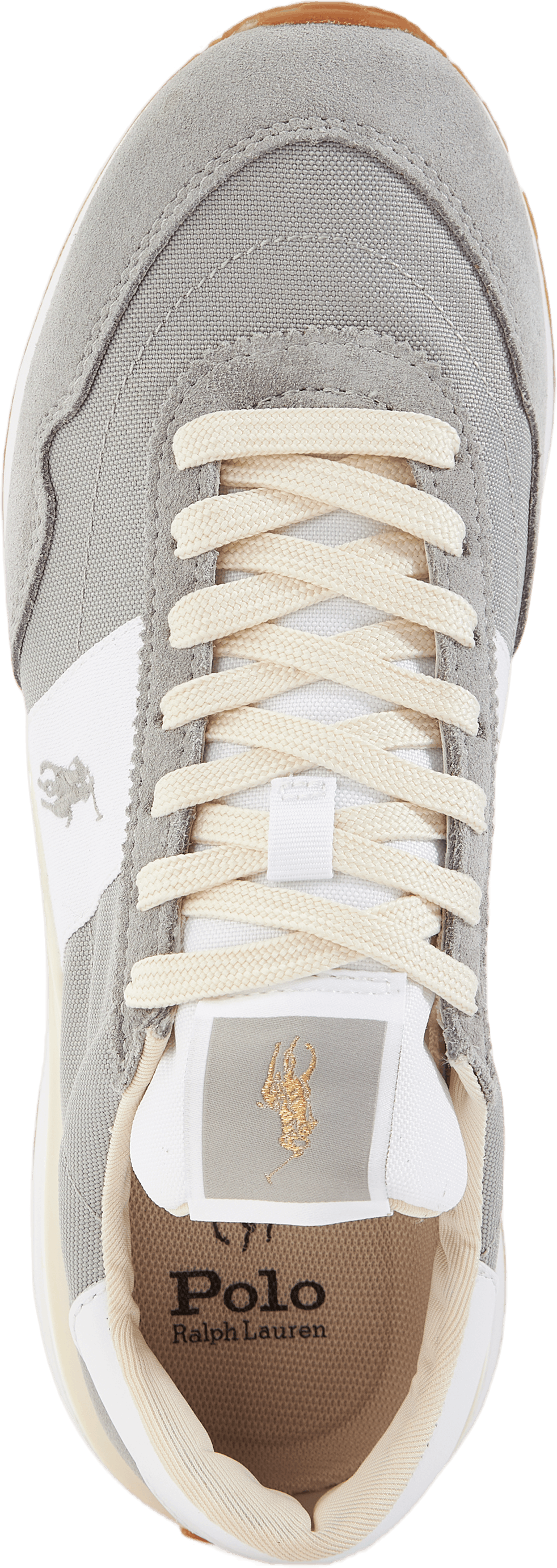 Train 89 Suede & Oxford Sneaker Soft Grey/White