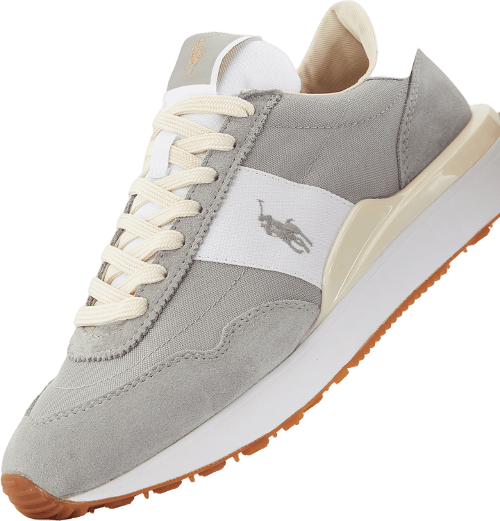 Train 89 Suede & Oxford Sneaker Soft Grey/White
