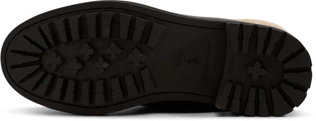 Bottes de campagne Bryson en cuir et peau lainée noires