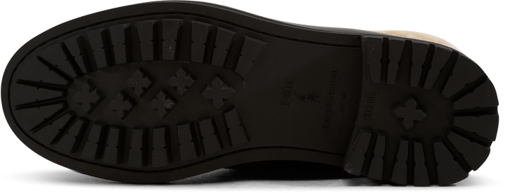 Bottes de campagne Bryson en cuir et peau lainée noires