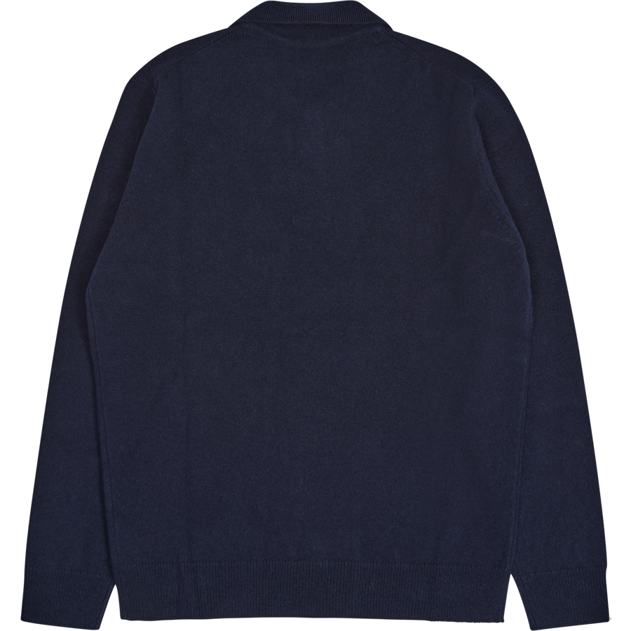 Marco Lambswool Polo Dark Navy