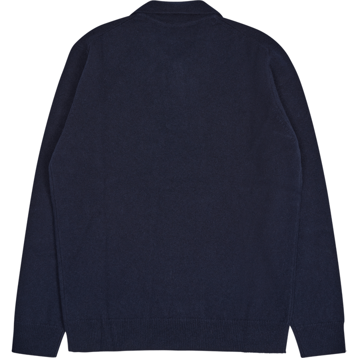 Marco Lambswool Polo Dark Navy