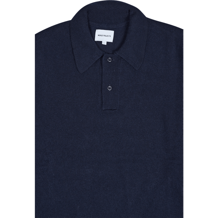 Marco Lambswool Polo Dark Navy